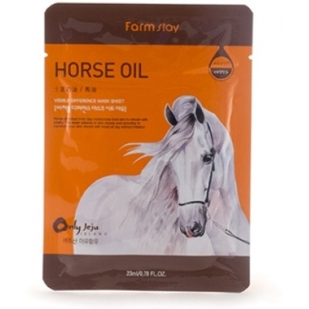 Питательная листовая маска FarmStay Visible Difference Horse Oil Mask Sheet
